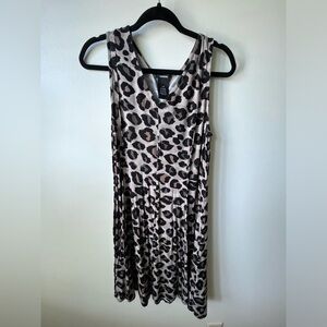 Leopard Print Dress- Size Large